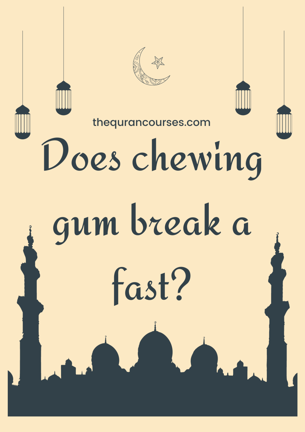 Picture of: Does Chewing Gum Break A Fast In Islam? Amazing Answer You Should Know