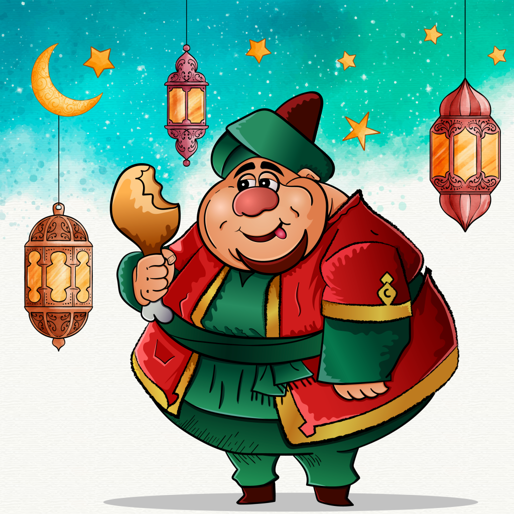 Picture of: Fnanes Ramadan character “فنانيس ” on Behance