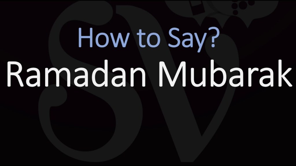 Picture of: How to Pronounce Ramadan Mubarak? (CORRECTLY) English, Arabic Pronunciation