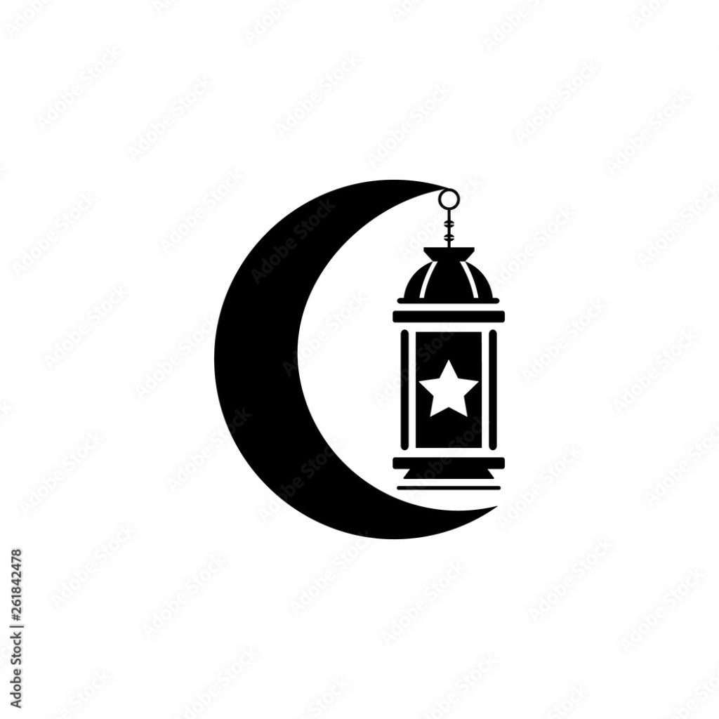 Picture of: islamic lantern, lamp, moon icon. Element of ramadan icon