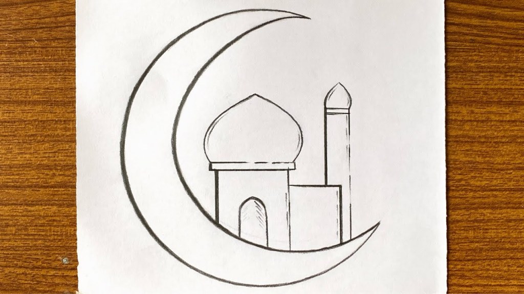 Picture of: Ramadan drawing easy step by step  Easy drawing ideas  Pencil drawing   drawings for beginners