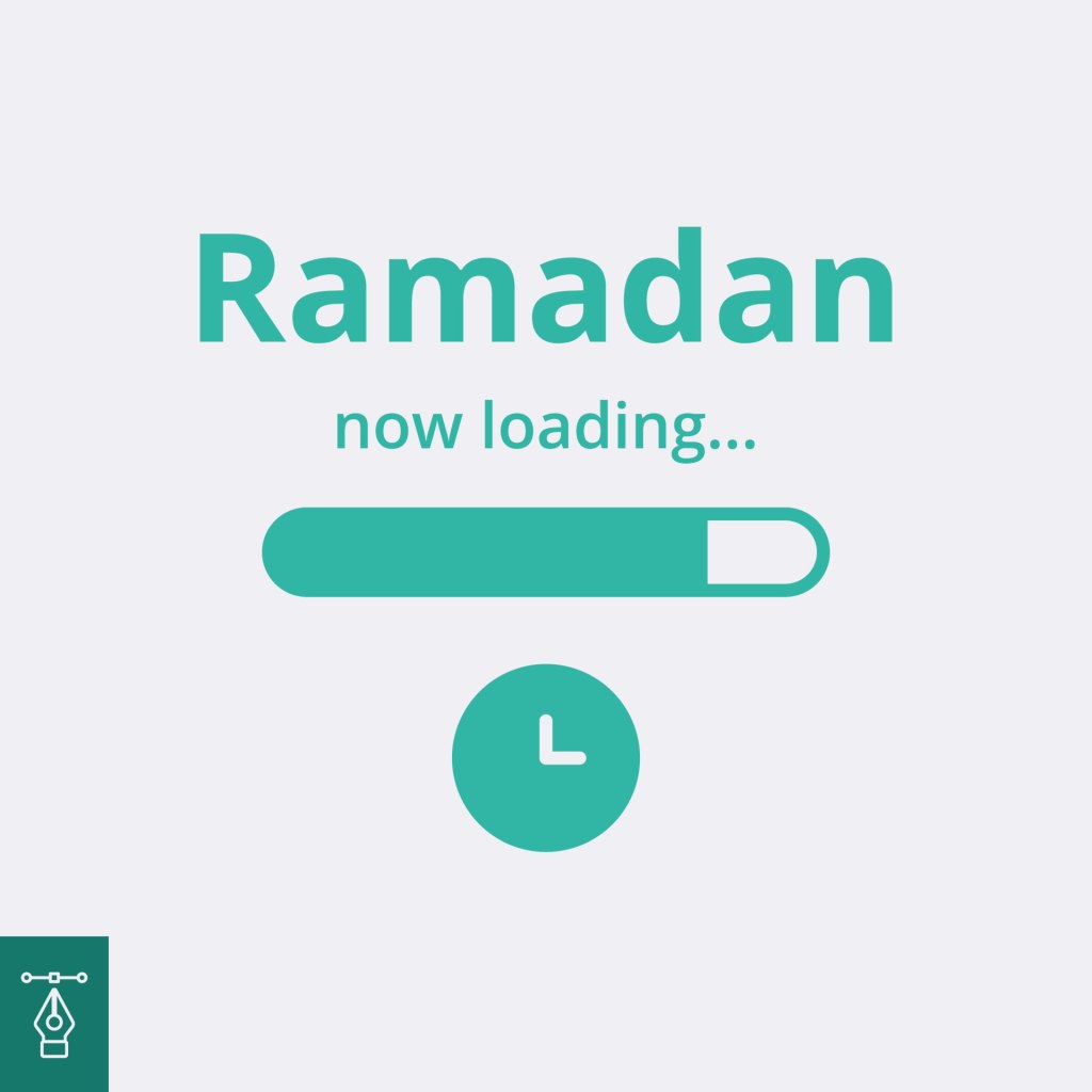 Picture of: Ramadan loading banner. Simple flat design, holiday concept