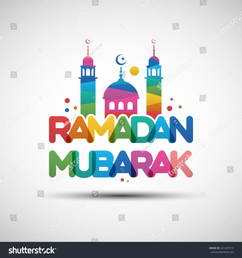 Picture of: Vector Illustration Ramadan Mubarak Greeting Card: Stock